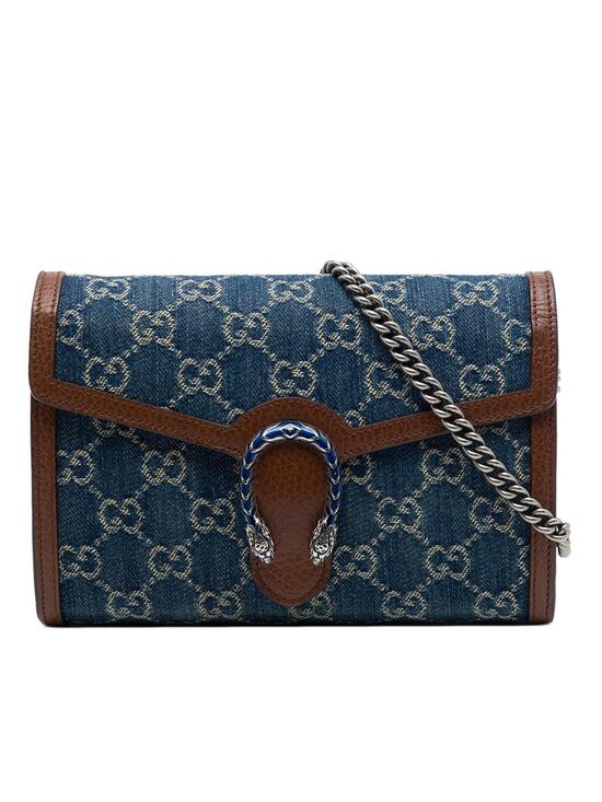 Gucci Handbags - Gucci Gg Denim Dionysus Wallet On Chain #293110G96B